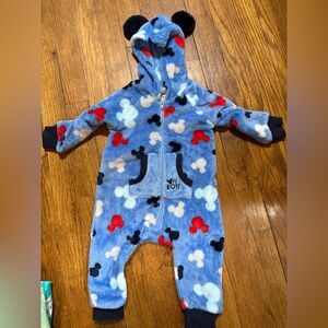 Disney Baby Blue Mickey Mouse One Piece
